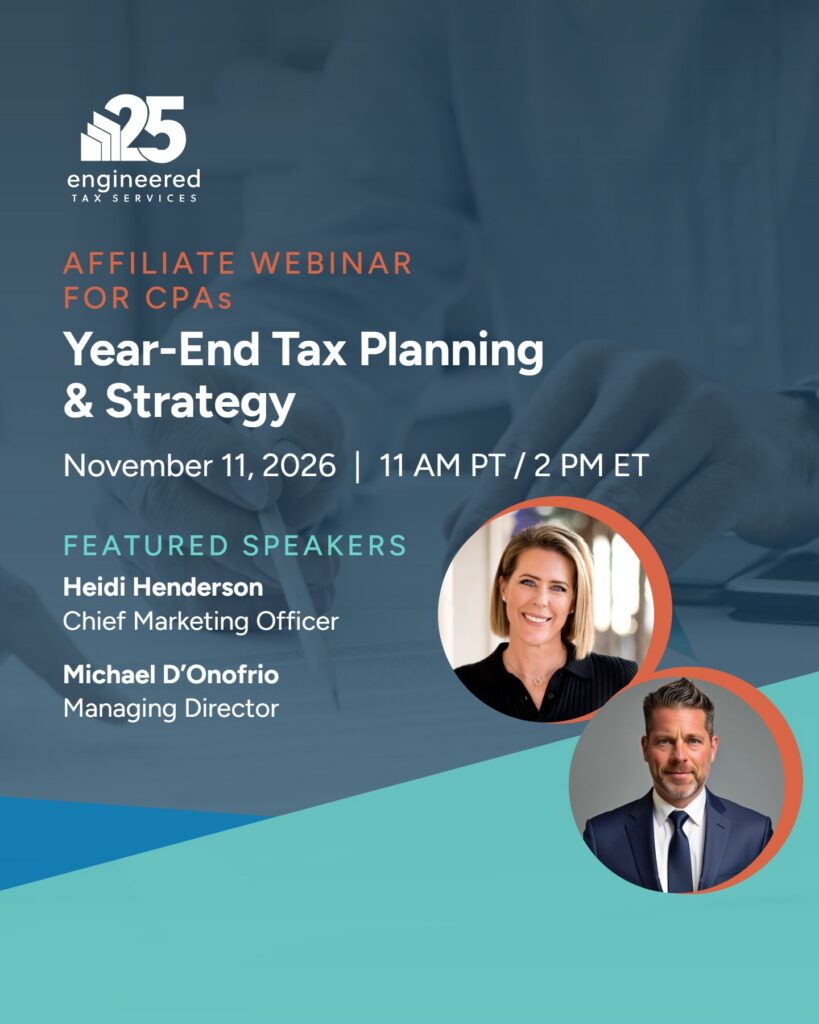 Year-End Tax Planning & Strategy