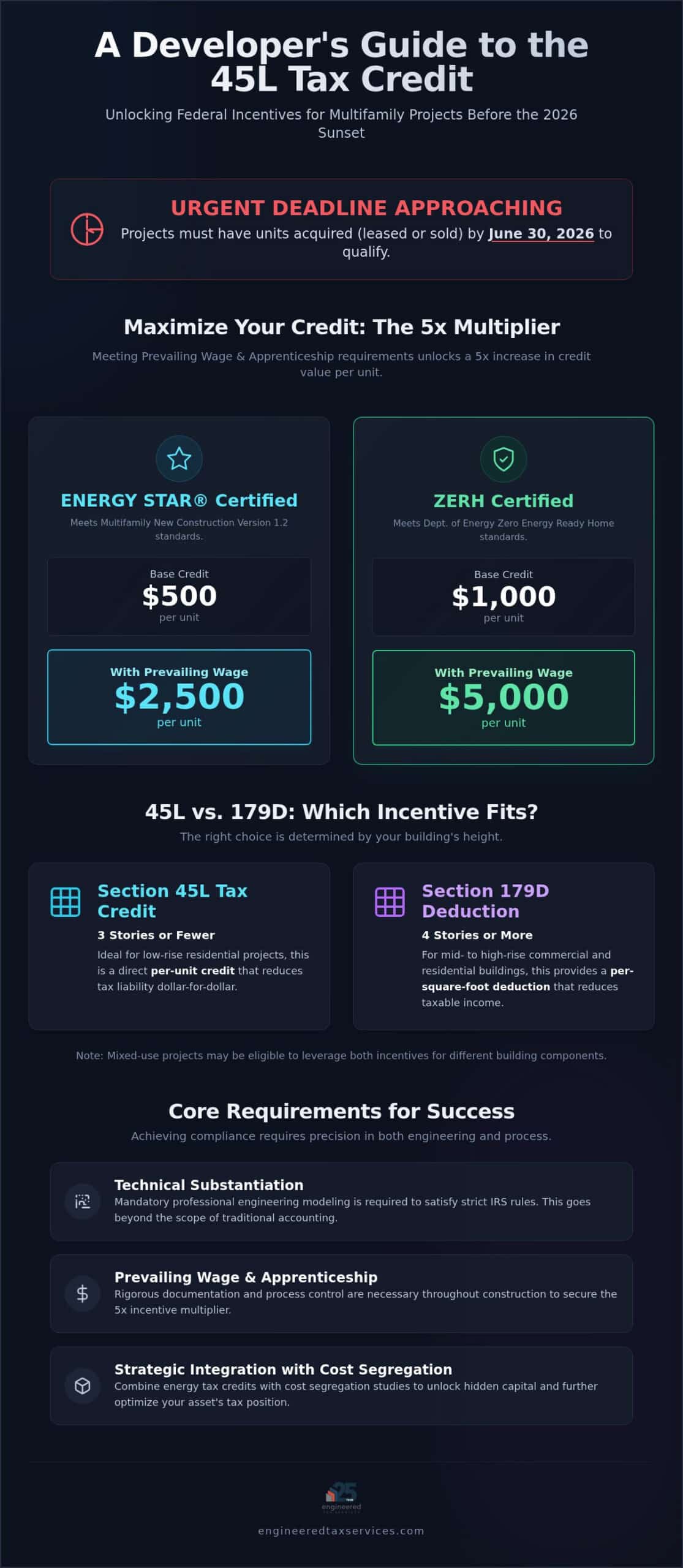 Residential Developer Energy Tax Credit: A Strategic 2026 Guide to 45L and 179D