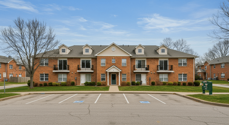 two-story apartment building