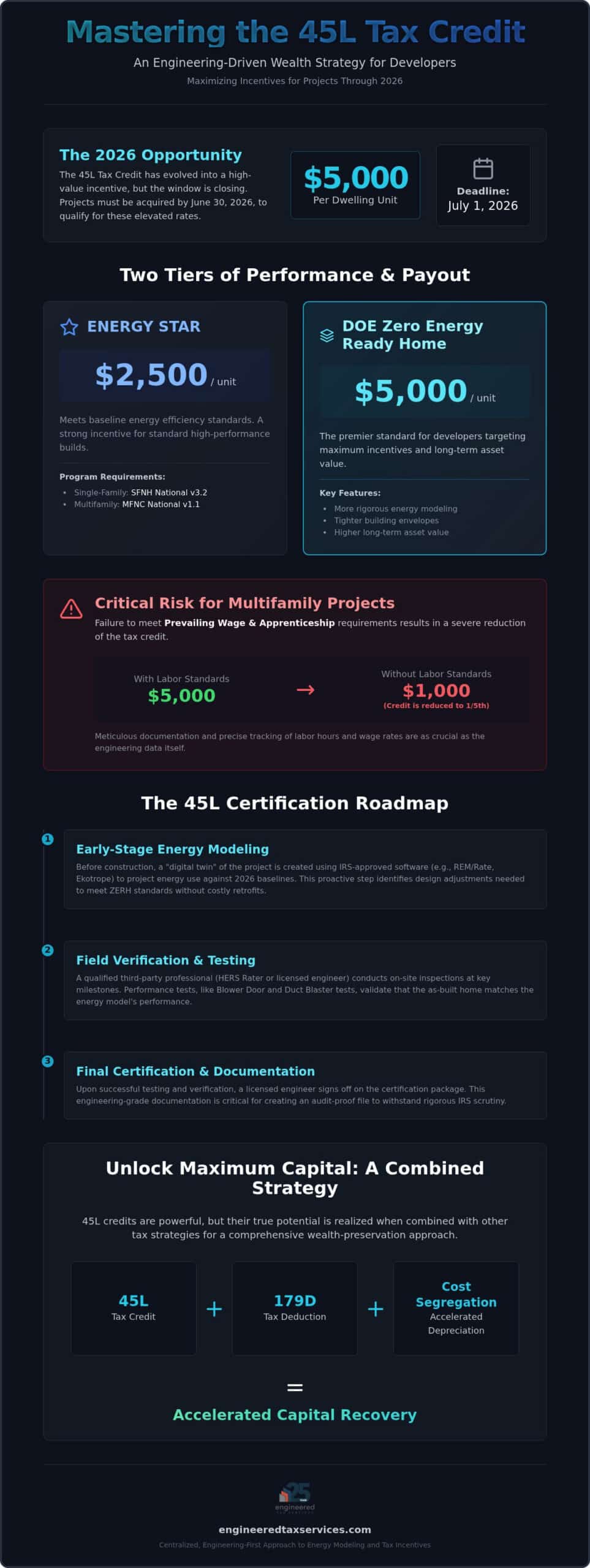 45L Tax Credit Certification: 2026 Developer Guide
