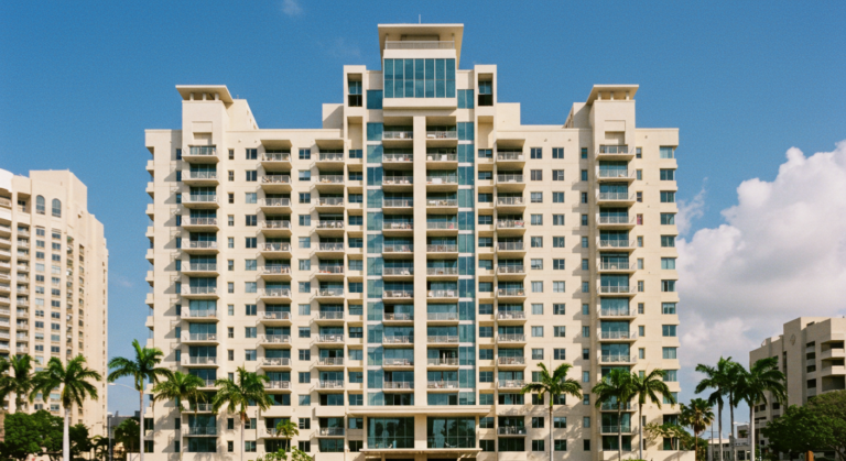 high rise apartment building