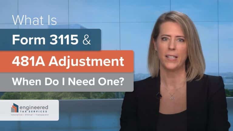 What is Form 3115 & What is a 481a Adjustment? When Do I Need One?
