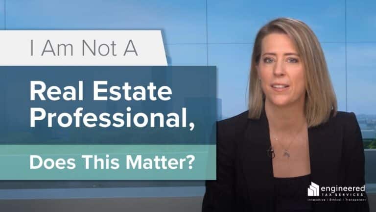 Non-Real Estate Professional: Can I Still Use Cost Segregation Losses?
