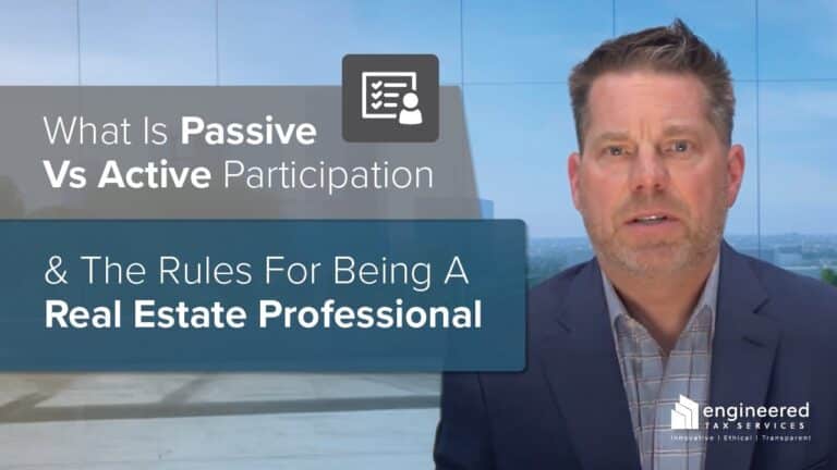 What is Passive vs Active Participation & the REP Rules for Being a Real Estate Professional?