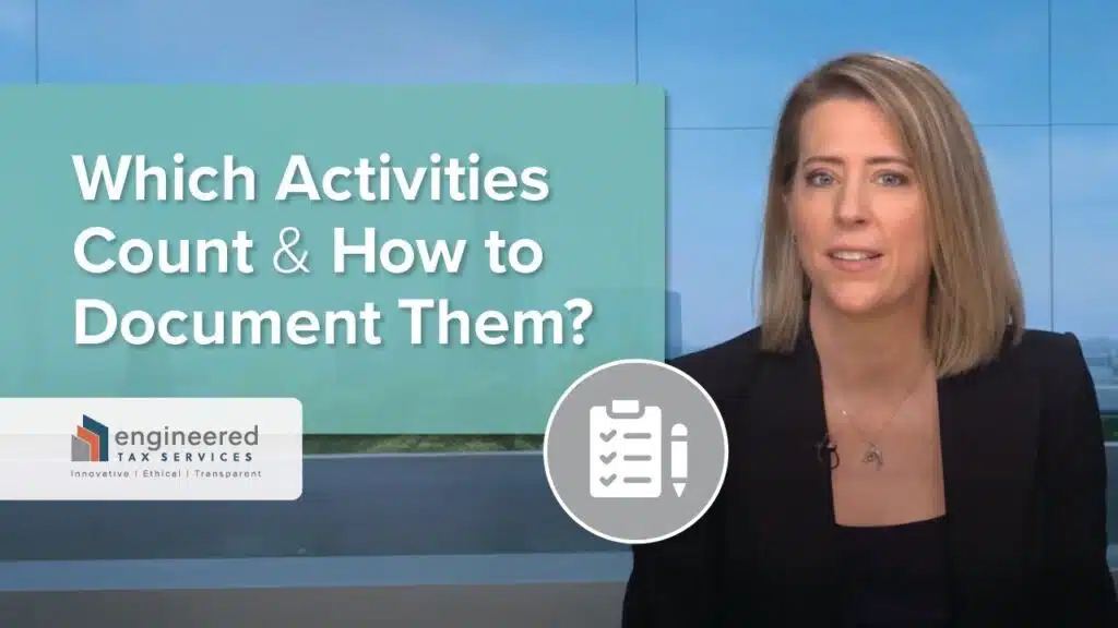 What Activities Towards the Property Would Qualify Me?